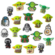 Load image into Gallery viewer, 20 PCS Different Galaxy Wars baby Cartoon Shoe Charm for Kids, Clog Sandal and Wristband Bracelet Charm for Boy Girl Women Men, Clog Decoration for Birthday Slip-On Party Gift, Creative Party Gift