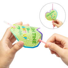 Load image into Gallery viewer, YINGENIVA 36 PCS Valentines Day Cards with 32 Glow Sticks, Valentines Day Heart Greeting Cards for Kids, Love cards, Light Sticks Party Pack, Valentine Classroom Exchange Cards, Valentines Party Favor