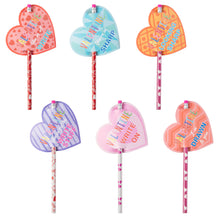 Load image into Gallery viewer, Yopyame 72PCS Valentines Day Set with Pencils Toppers Cards and Pencils, Valentines Day Cards for Children, Valentines Exchange Treats for School Supplies Party Favors, Exchange Bulks for Girls Boys