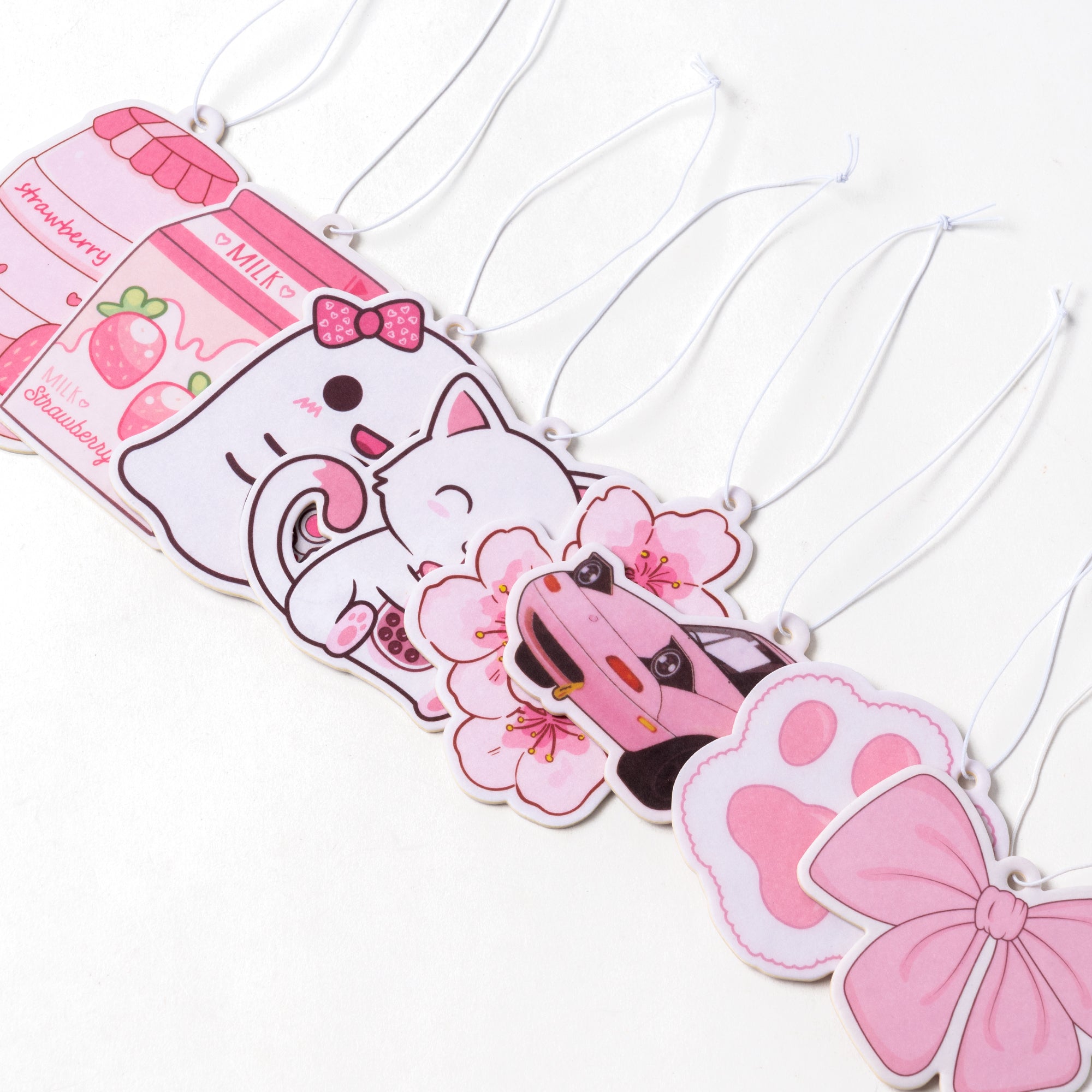 Car Air Freshener Kawaii Pink Decorations, Cute Car Accessories 