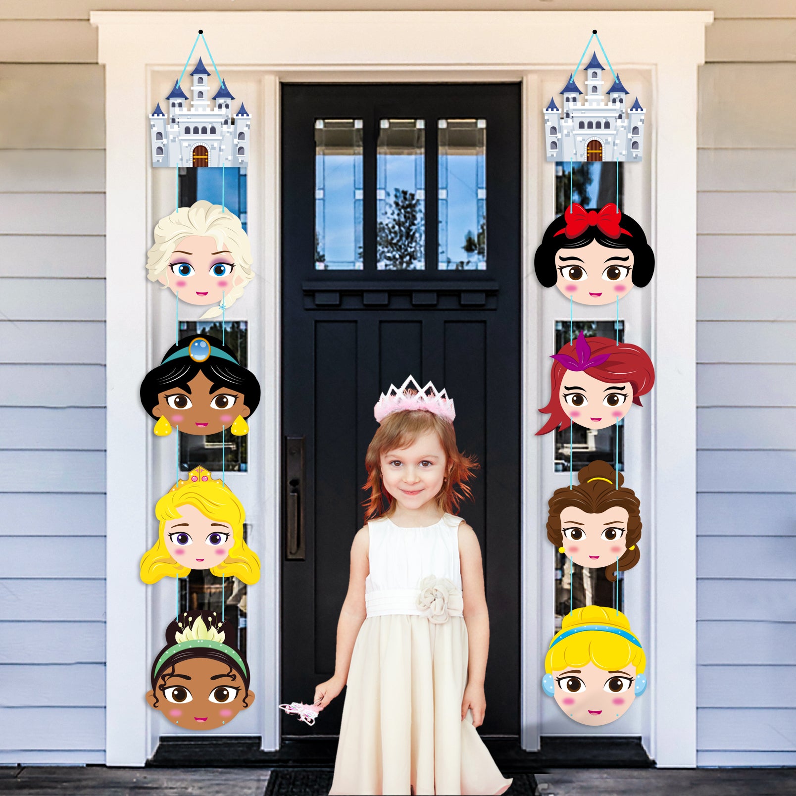 strapless open back dress Ticiaga 10pcs Princess Cardboard Cut-out for Outdoor Porch Sign Door B –  YINGENIVA