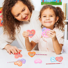 Load image into Gallery viewer, Yopyame 72PCS Valentines Day Set with Pencils Toppers Cards and Pencils, Valentines Day Cards for Children, Valentines Exchange Treats for School Supplies Party Favors, Exchange Bulks for Girls Boys
